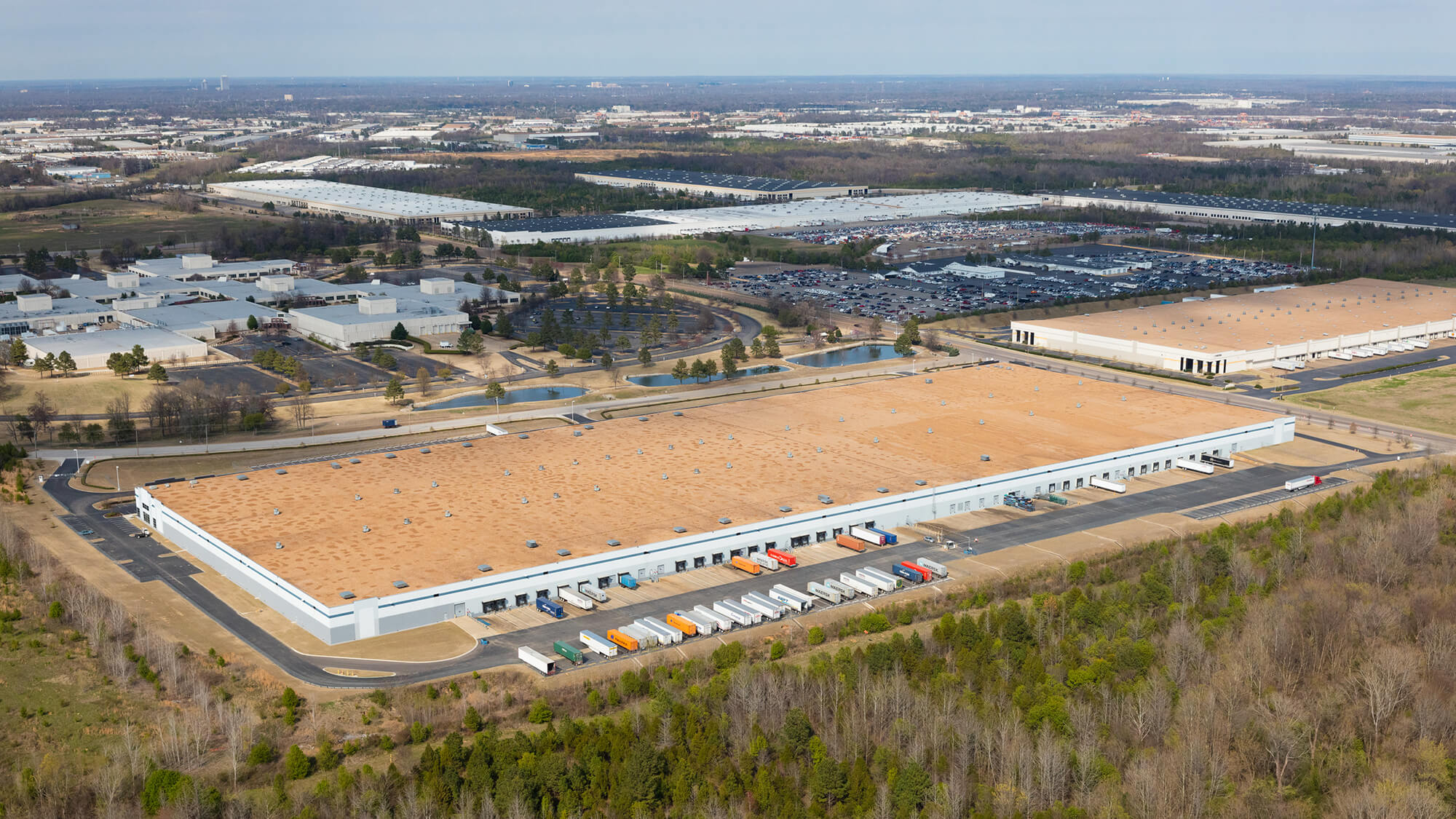 Aerial image of Dream Industrial Warehouse Building 5605 Holmescrest Lane - Memphis, TN
