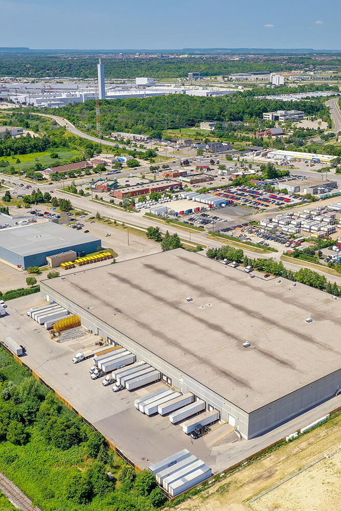 Aerial image of Dream Industrial Warehouse Building