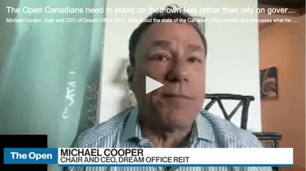 Michael Cooper from Dream Office REIT talks to BNN Bloomberg about returning to the office post Covid-19