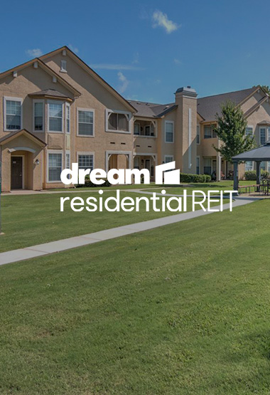 Dream Residential REIT logo with house in background